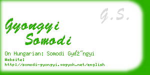 gyongyi somodi business card